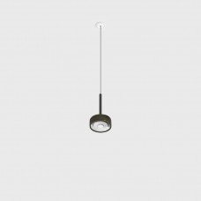 Светильник подвесной со встроенной рамочной базой LTX SOL MINI P NANO, D75mm, H135mm, 7W LED, 24°, 3000K, IP20, черный/бронза (03.7532.7.930.BK/BZG)