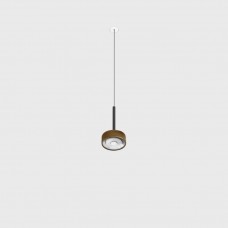 Светильник подвесной со встроенной безрамочной базой LTX SOL MINI P NANO, D75mm, H135mm, 7W LED, 24°, 3000K, IP20, черный/coffe (03.7531.7.930.BK/CFG)