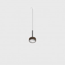 Светильник подвесной со встроенной рамочной базой LTX SOL MINI P NANO, D75mm, H135mm, 7W LED, 24°, 3000K, IP20, черный/coffee (03.7532.7.930.BK/CFG)