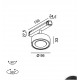 Світильник прожекторний LTX IN_LINE SOL TW, D95mm, H33mm, LED 13W, TW DIM: 2700K(881Lm)-6500K(1025Lm), 48V DС, IP20, хром/чорний (06.9533.13.TW.CR/BK)