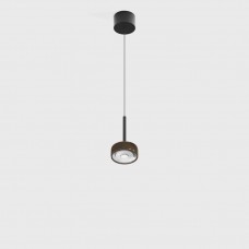 Светильник подвесной с накладной базой LTX SOL MINI P, D75mm, H135mm, 7W LED, 24?, 4000K, IP20, черный/медь (03.7530.7.940.BK/CPG)