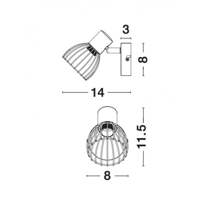 Спот Nova Luce 770010 Fiumicino