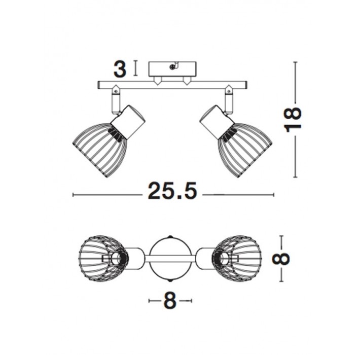 Спот - Nova Luce 770011 Fiumicino