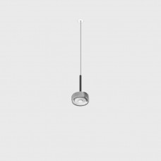 Светильник подвесной со встроенной безрамочной базой LTX SOL MINI P NANO, D75mm, H135mm, 7W LED, 24°, 4000K, IP20, черный/хром (03.7531.7.940.BK/CRG)