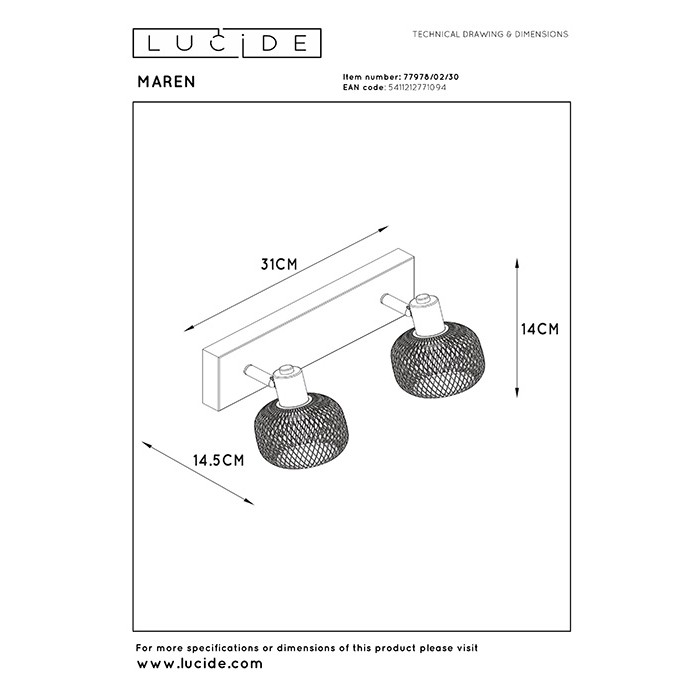 Спот - Lucide 77978/02/30 Maren Спот - Lucide 77978/02/30 Maren