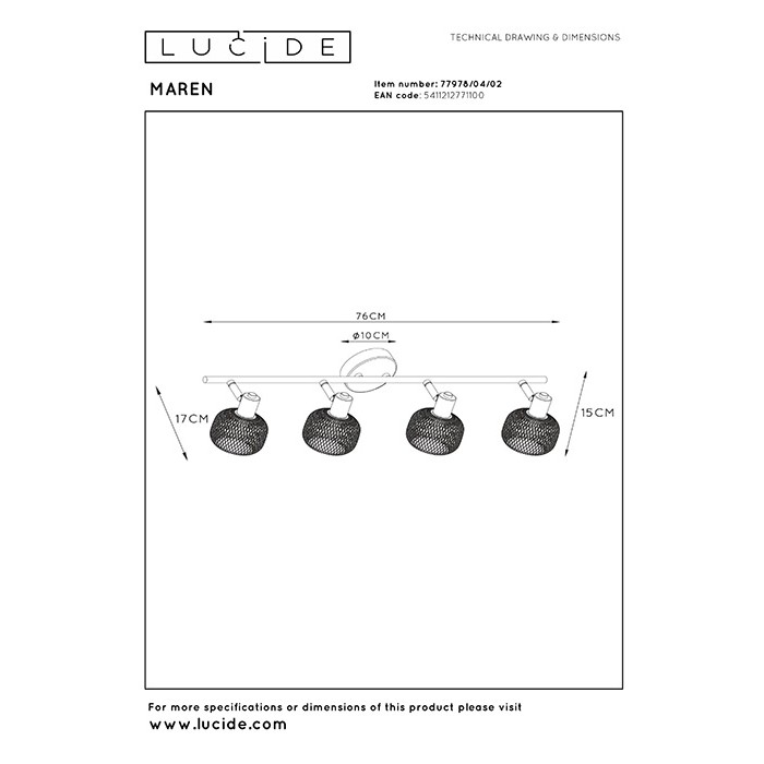 Спот - Lucide 77978/04/02 Maren Спот - Lucide 77978/04/02 Maren