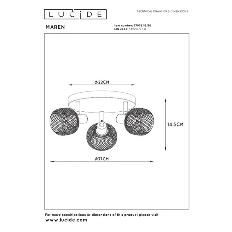 Спот - Lucide 77978/13/30 Maren