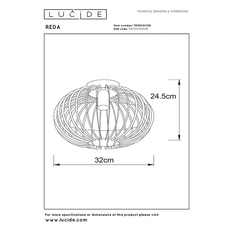 Люстра - Lucide 78199/01/30 Reda