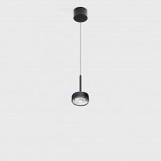 Світильник підвісний з накладною базою LTX SOL MINI P, D75mm, H135mm, 7W LED, 24?, 3000K, IP20, чорний/diamond black (03.7530.7.930.BK/DBG)