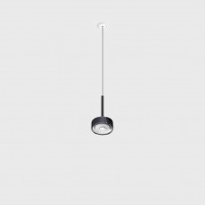 Светильник подвесной со встроенной рамочной базой LTX SOL MINI P NANO, D75mm, H135mm, 7W LED, 24°, 3000K, IP20, черный/diamond black (03.7532.7.930.BK/DBG)