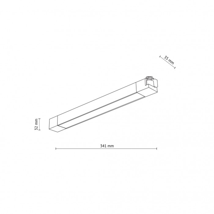 Трековий світильник TK Lighting 18190, 20 Вт, 1200 лм, 3000К