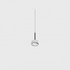 Светильник подвесной со встроенной рамочной базой LTX SOL MINI P NANO, D75mm, H135mm, 7W LED, 24°, 3000K, IP20, черный/белый (03.7532.7.930.BK/WHG)