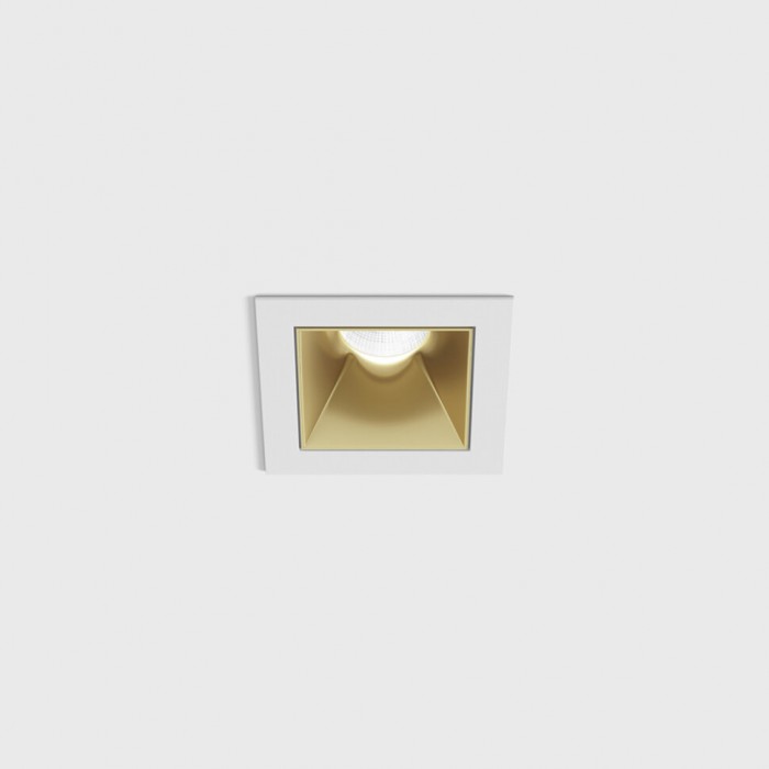 Светильник встраиваемый потолочный LTX NANO S, L48мм, W48мм, H67мм, LED 8W 2700K, белый/латунь (01.3911.8.927.WH/BR)