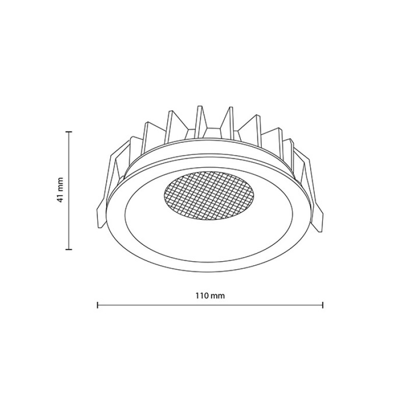Точечный светильник TK Lighting 18132, 18 Вт, 1106 лм, 3000К-6000К