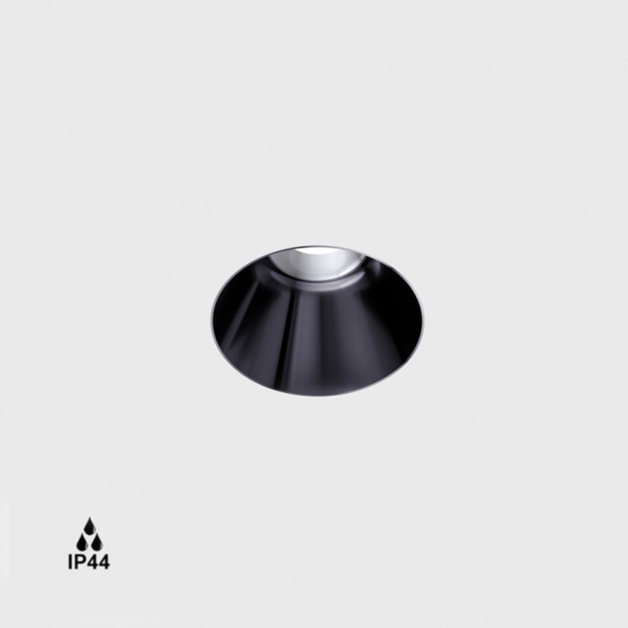 Светильник встраиваемый потолочный LTX INVISIBLE MINI R, D50mm, H57mm, LED 6.3W, 2700K, diamond black (01.2200.7.927.DB)