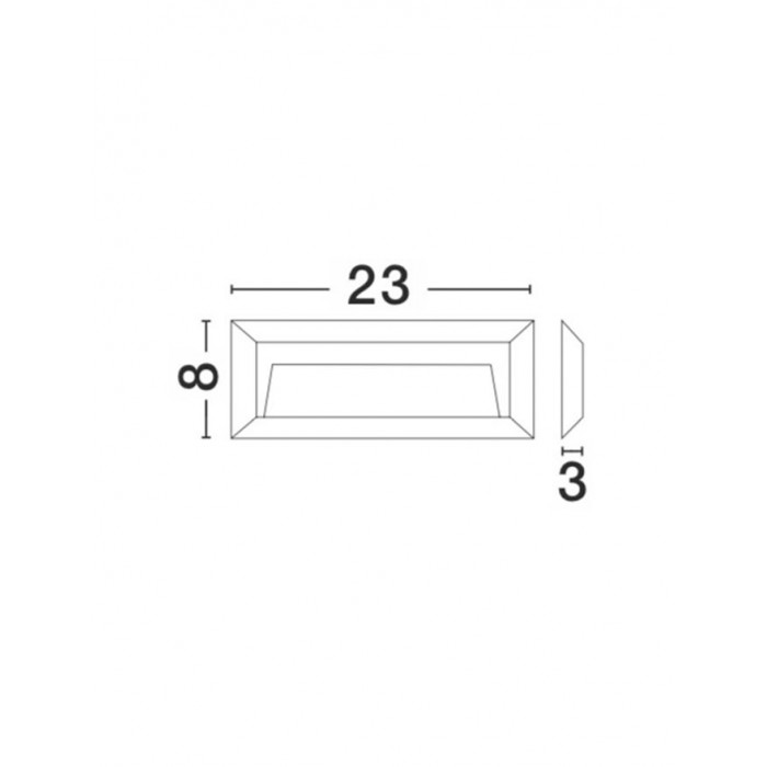 Настенный светильник Nova Luce 811502 Pulsar, 2 Вт, 160 лм, 3000K