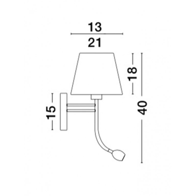 Бра Nova Luce 8127401 Valencia