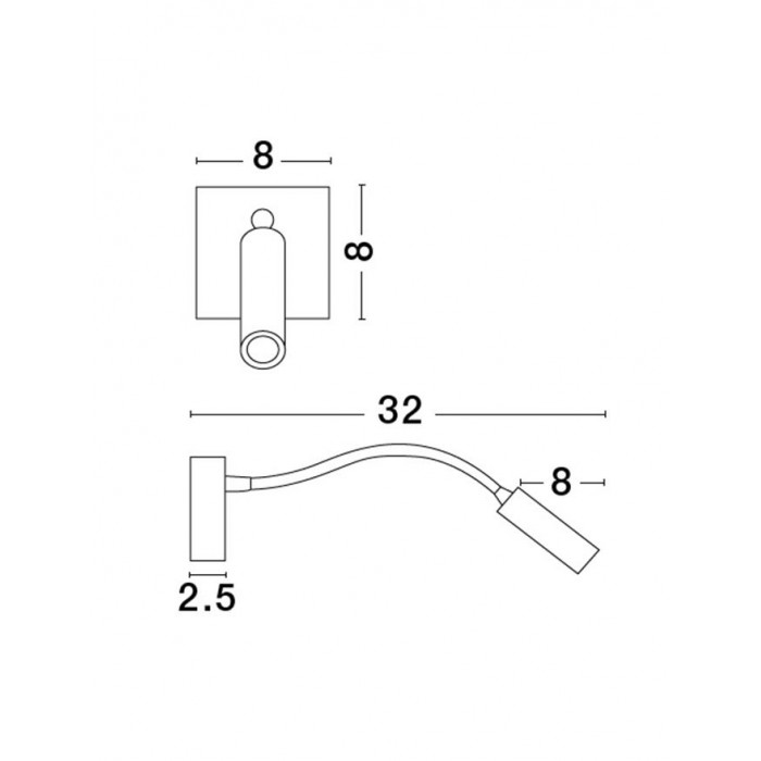 Бра - Nova Luce 8128204 Madison, 3 Вт, 190 лм, 3000К Бра - Nova Luce 8128204 Madison, 3 Вт, 190 лм, 3000К