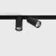 Світильник прожекторного типу LTX IN_LINE TUB S A 60 X2, D30mm, H60mm, L211mm, LED 2x4.5W, 2700К, чорний (06.2301.14.927.BK)