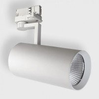 Светильник прожекторного типа на шинопровод LTX PRO 3F, D98mm, H200mm, LED 26W, 3000К, белый (04.7727.26.830.WH)