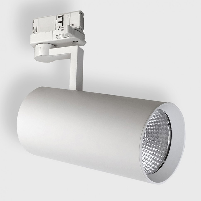 Світильник прожекторного типу на шинопровід LTX PRO 3F, D98mm, H200mm, LED 26W, 3000К, білий (04.7727.26.830.WH)