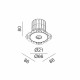 Светильник встраиваемый потолочный LTX MICRO, D66mm, H80mm, LED 12.6W, 3000K, белый (01.2100.13.930.WH)