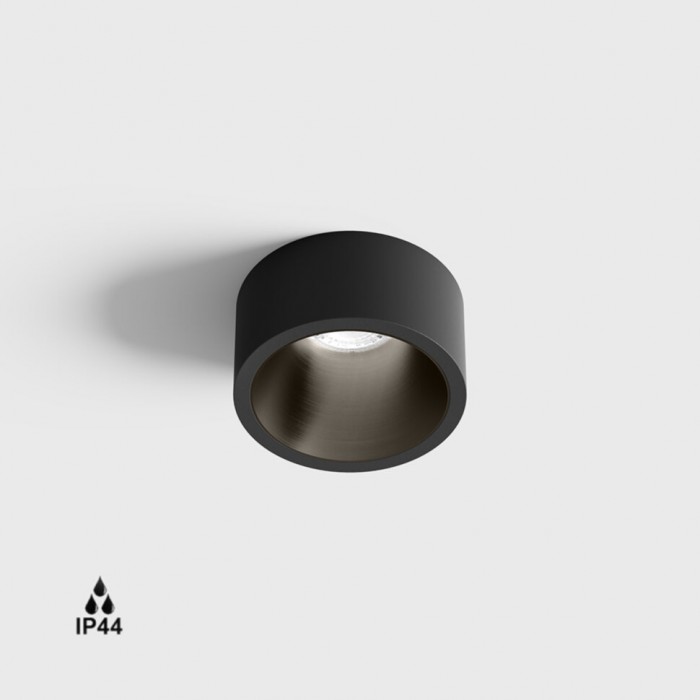 Светильник встраиваемый потолочный LTX INVISIBLE MINI OUT, D55mm, H58mm, LED 6.3W, 2700K, черный/midnight (01.2203.7.927.BK/MN)