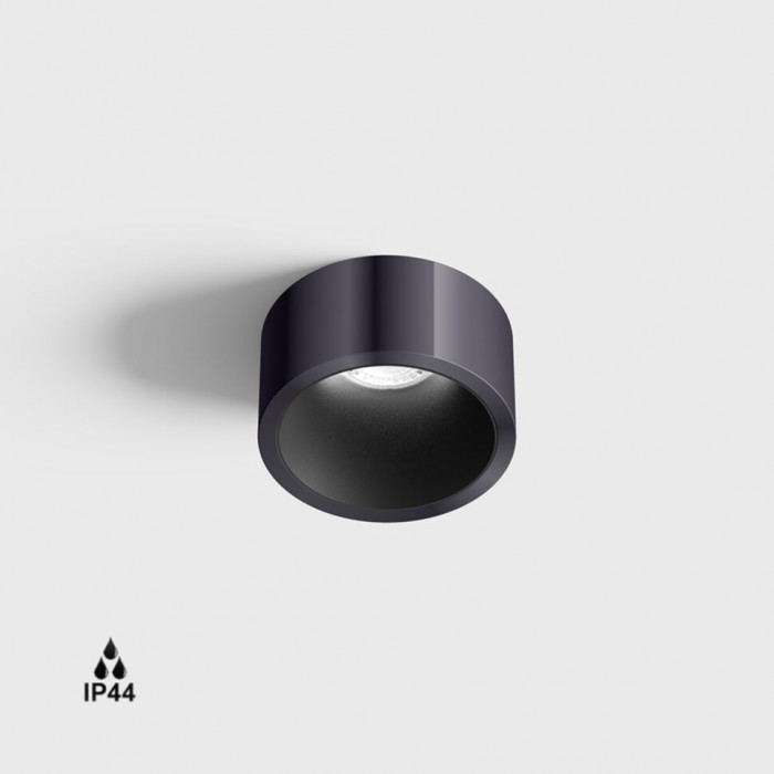Светильник встраиваемый потолочный LTX INVISIBLE MINI OUT, D55mm, H58mm, LED 6.3W, 2700K, diamond black/черный (01.2203.7.927.DB/BK)