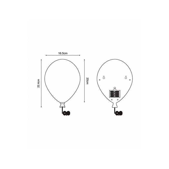 Светильник настенный Zuma Line 84454-PK BALLOON Светильник настенный Zuma Line 84454-PK BALLOON