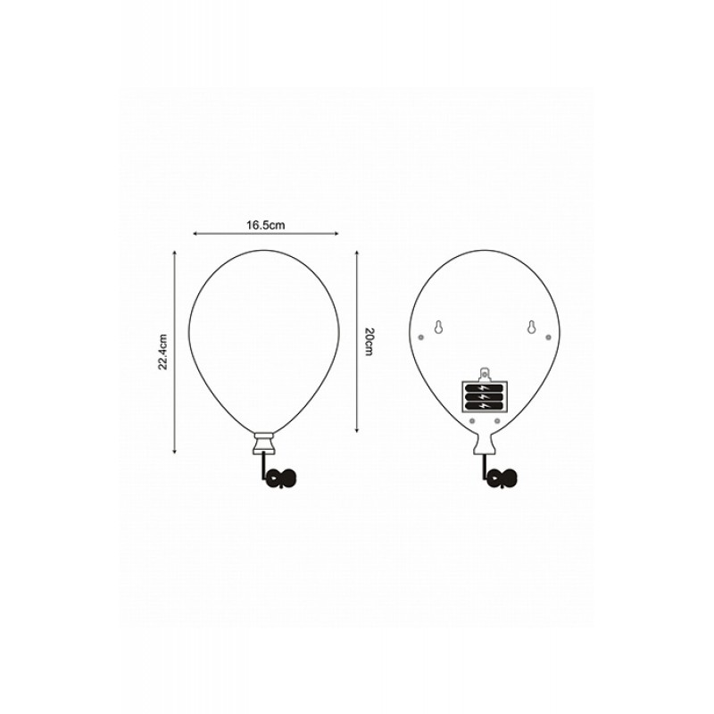 Светильник настенный Zuma Line 84454-PK BALLOON