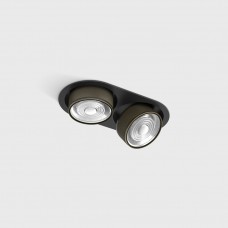 Світильник вбудований стельовий LTX SOL IN MINI X2, L206mm, W111mm, H50mm, LED 2x7W, 4000K, чорний/бронза (01.7522.14.940.BK/BZG)
