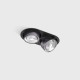 Потолочный светильник LTX SOL IN MINI X2, L206mm, W111mm, H50mm, LED 2x7W, 3000K, черный/diamond black (01.7522.14.930.BK/DB)