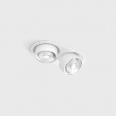 Светильник встраиваемый потолочный LTX SOL IN MINI X2, L206mm, W111mm, H50mm, LED 2x7W, 4000K, белый (01.7522.14.940.WH)