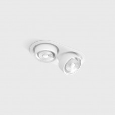Светильник встраиваемый потолочный LTX SOL IN MINI X2, L206mm, W111mm, H50mm, LED 2x7W, 3000K, белый/белый (01.7522.14.930.WH/WHG)