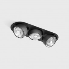 Светильник встраиваемый потолочный LTX SOL IN MINI X3, L301mm, W111mm, H50mm, LED 3x7W, 4000K, черный (01.7523.21.940.BK)