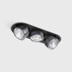 Потолочный светильник LTX SOL IN MINI X3, L301mm, W111mm, H50mm, LED 3x7W, 3000K, черный/diamond black (01.7523.21.930.BK/DBG)