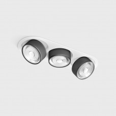 Потолочный светильник LTX SOL IN MINI X3, L301mm, W111mm, H50mm, LED 3x7W, 3000K, белый/черный (01.7523.21.930.WH/BKG)