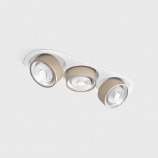 Світильник вбудований стельовий LTX SOL IN MINI X3, L301mm, W111mm, H50mm, LED 3x7W, 3000K, білий/sahara beige (01.7523.21.930.WH/SBG)
