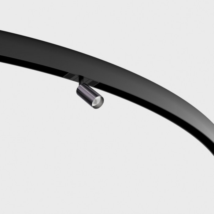 Світильник прожекторного типу LTX IN_RING TUB S A 60, D30mm, H60mm, LED 5.4W, 3000К, diamond black/чорний (09.0361.7.930.DB/BK)