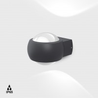 Накладной светильник LTX BUBBLE, L86mm, H94mm, SP125mm, LED 7.8W, 3000К, графит (08.2912.8.930.GR)