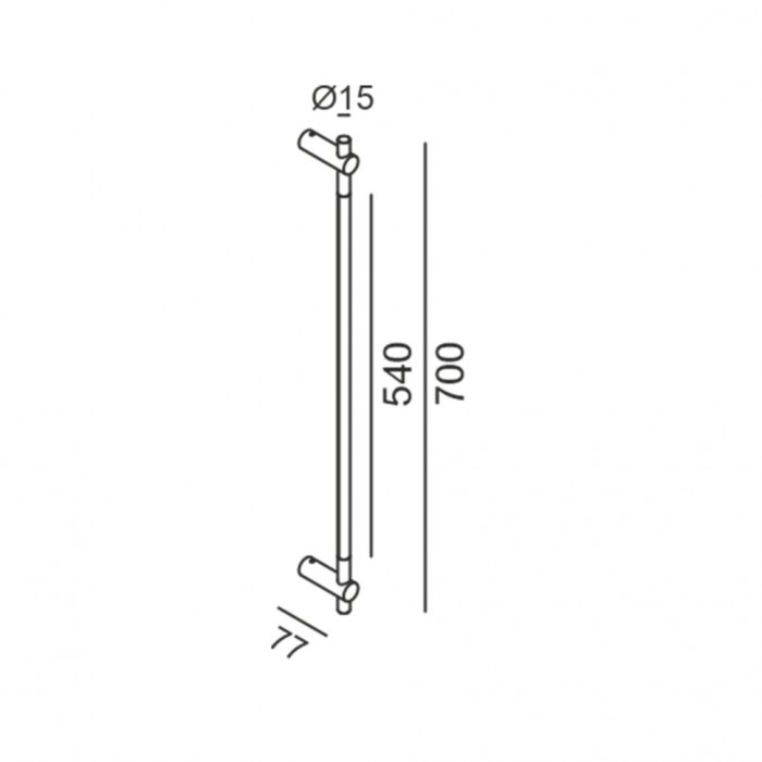 Накладной светильник LTX STRAW, L700mm, D15mm, sp77mm, LED 5W, 3000К, 48V, черный (10.1507.5.930.BK) Накладной светильник LTX STRAW, L700mm, D15mm, sp77mm, LED 5W, 3000К, 48V, черный (10.1507.5.930.BK)