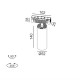 Світильник прожекторного типу LTX IN_RING TUB M A 140, D52mm, H140mm, LED 19W, 3000К, білий/чорний (09.0514.19.930.WH/BK)