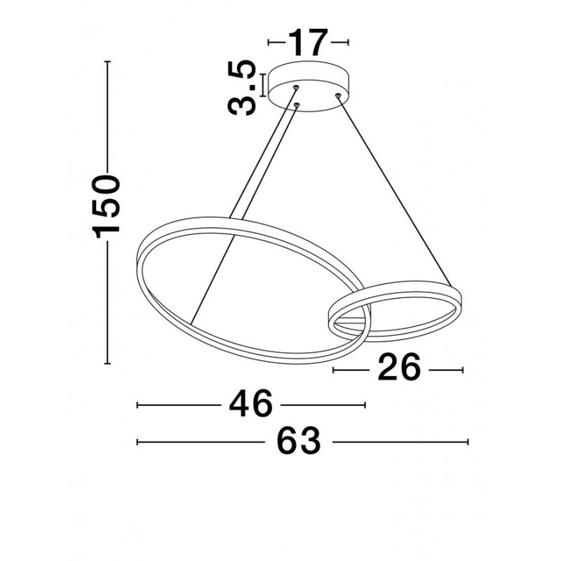 Люстра Nova Luce 9001108 Imar, 36 Вт, 1620 лм, 3200К