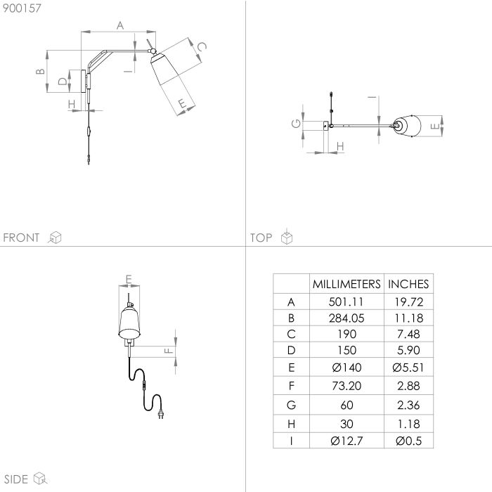 Бра - Eglo 900157 LORETO wall light