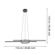 Підвісний світильник Eglo 900398 ZILLERIO-Z pendant light, 8 Вт, 2160 лм, 2700К-6500К