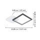 Люстра - Eglo 900422 GAFARES ceiling light, 15 Вт, 2100 лм, 3000К-6500К