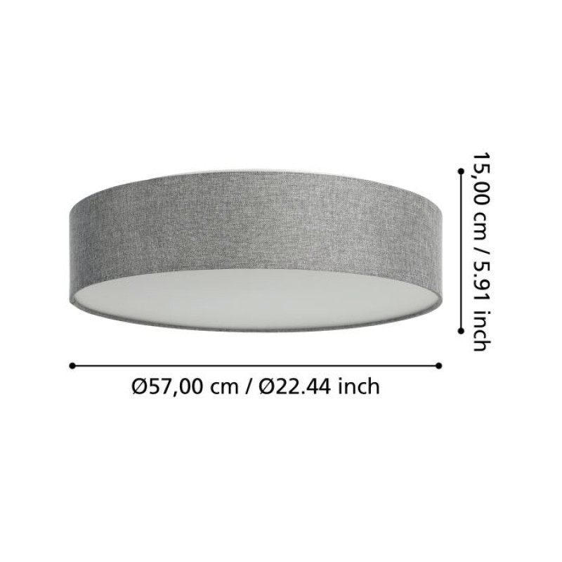 Стельовий світильник Eglo 900442 ROMAO-Z ceiling light, 35 Вт, 3500 лм, 2700К-6500К, RGB
