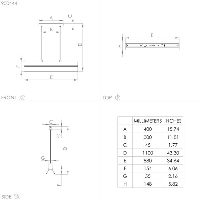 Підвісний світильник Eglo 900444 TARRAFO pendant light