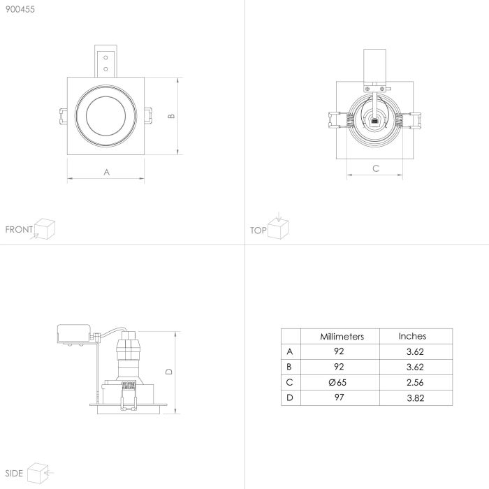Точковий світильник Eglo 900455 CAROSSO recessed light
