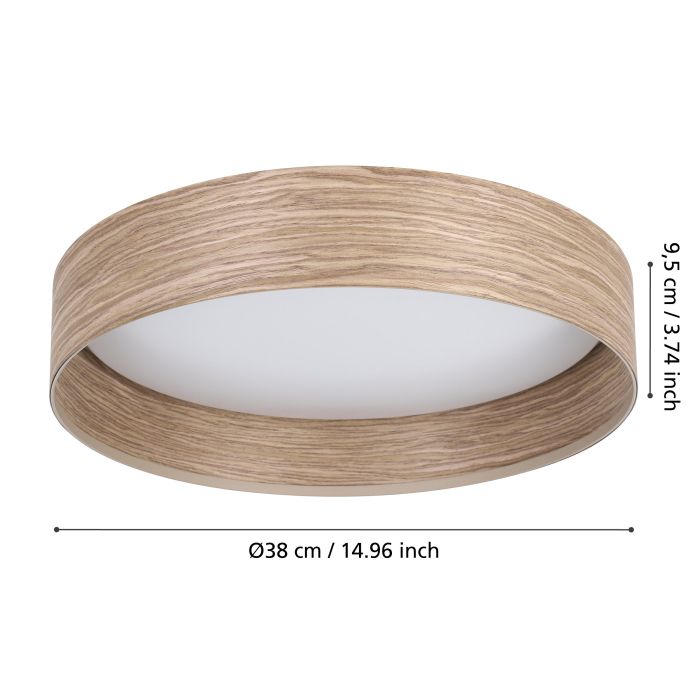 Стельовий світильник Eglo 900463 LUPPINERIA ceiling light, 20 Вт, 2400 лм, 3000К